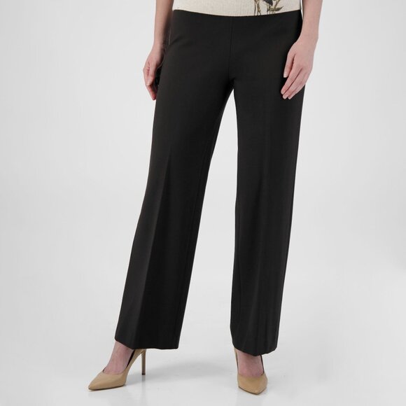 NWT Anne Klein Womens Size XXL Black Pull On Stretch Ponte Trouser Pants NEW - Picture 1 of 2
